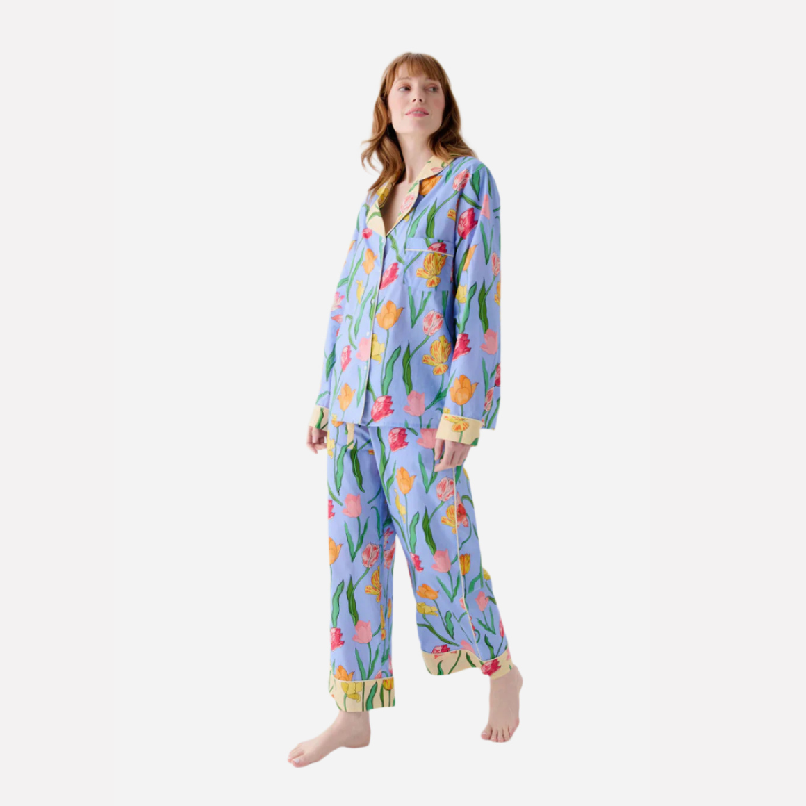 Organic Cotton Printed Long PJ Set