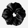 Silk Padded Scrunchie - Black Jade
