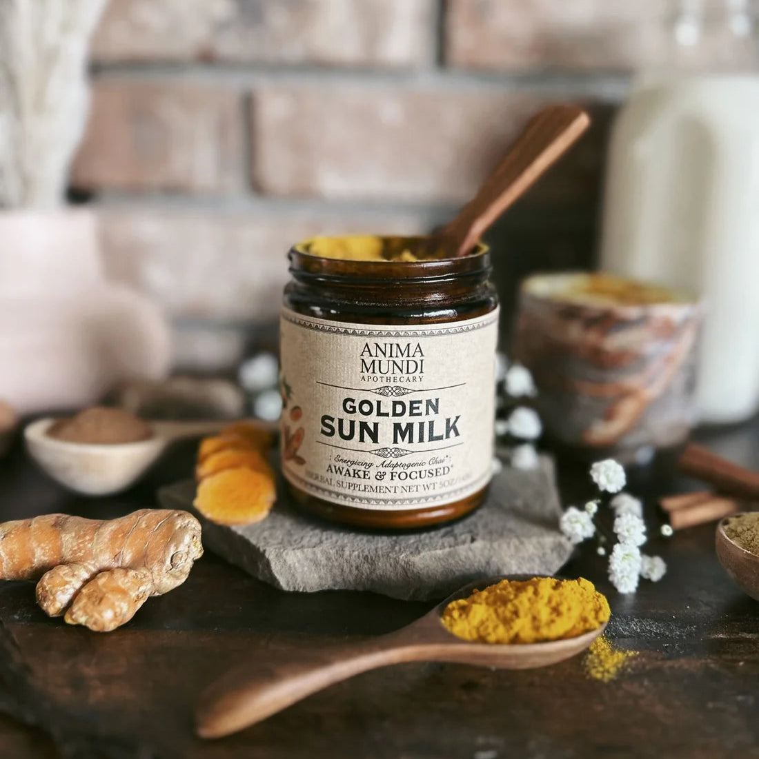 Golden Sun Milk Awake & Focused Herbal Powder