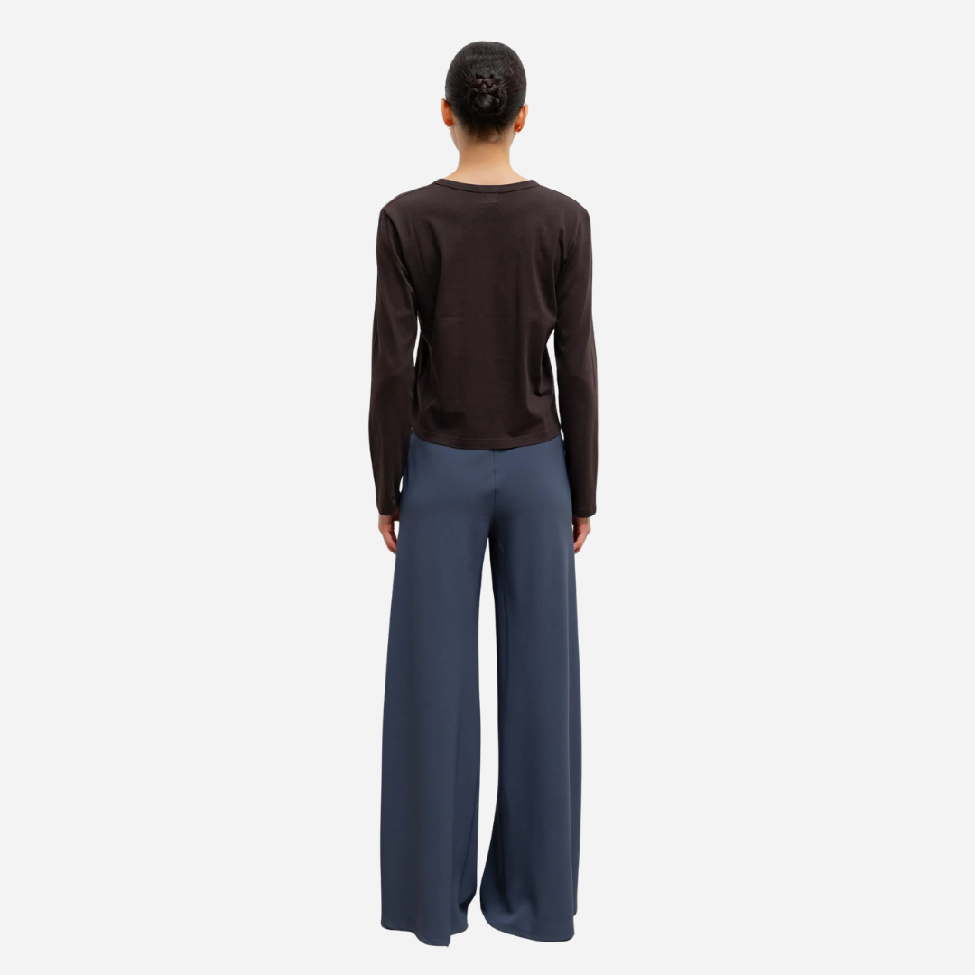 Margo Cotton Long Sleeve Crewneck Tee