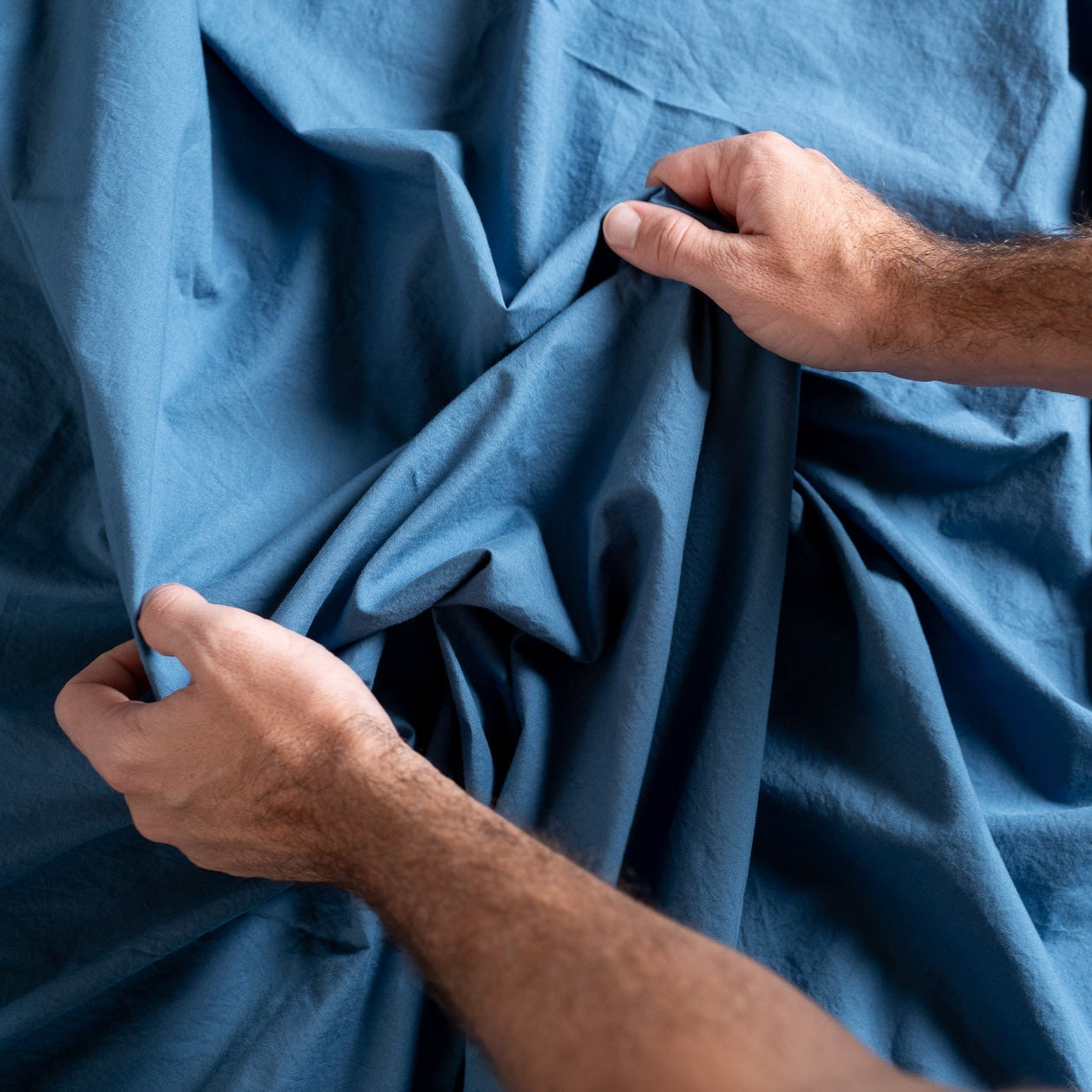 Crinkle Percale Organic Cotton Sheet Set