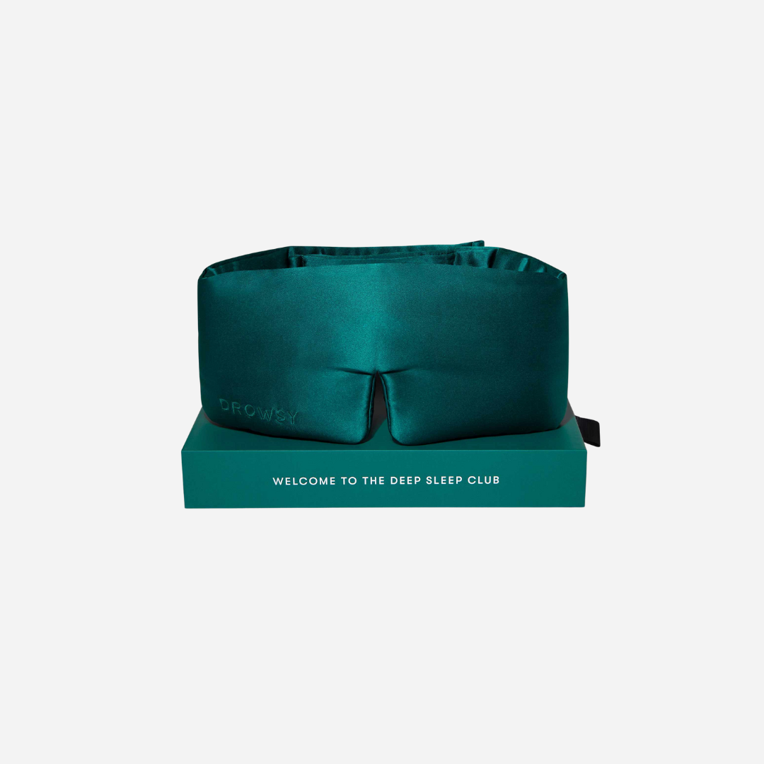 Silk Sleep Eye Mask - Green Sapphire