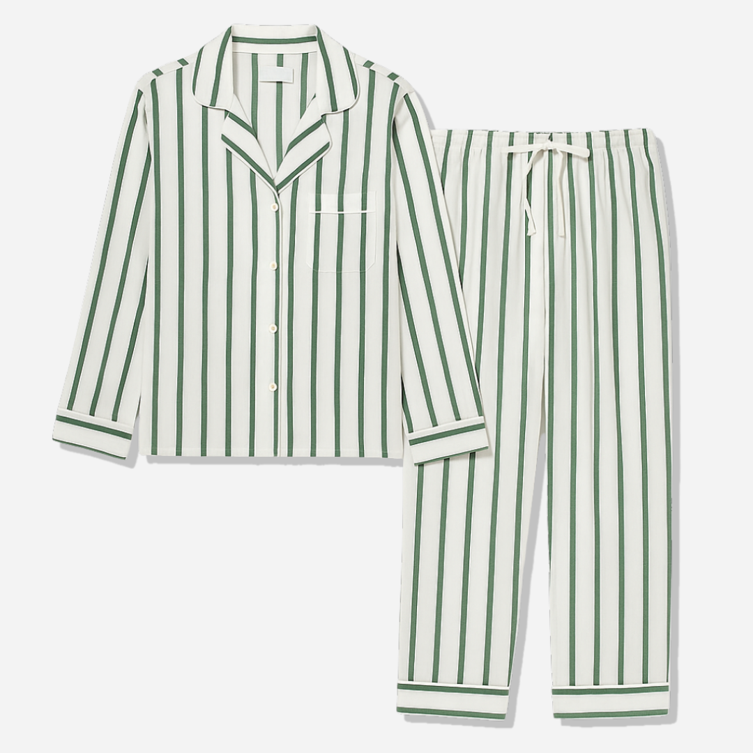 Striped Tencel™ Long PJ Set