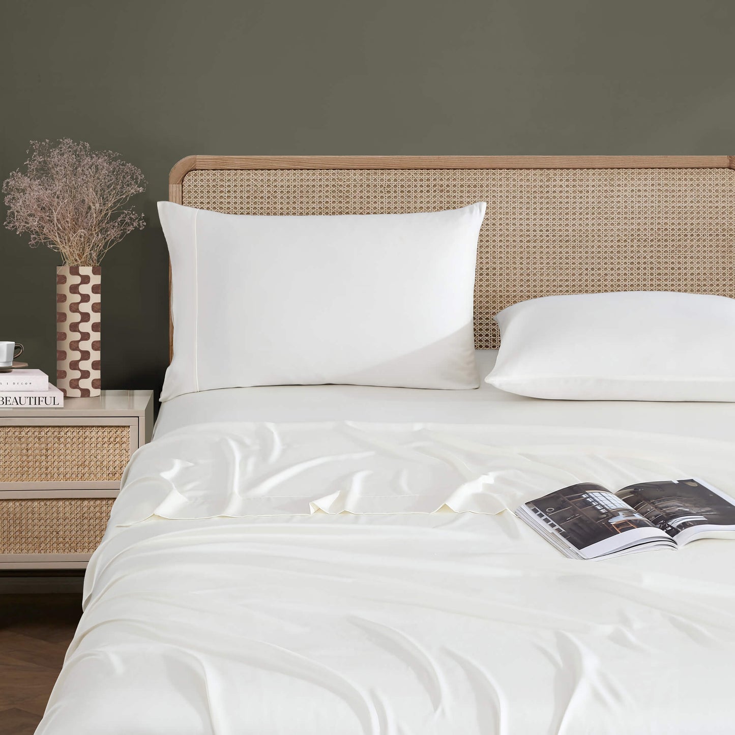 Natural Premium Bamboo Pillowcase Set