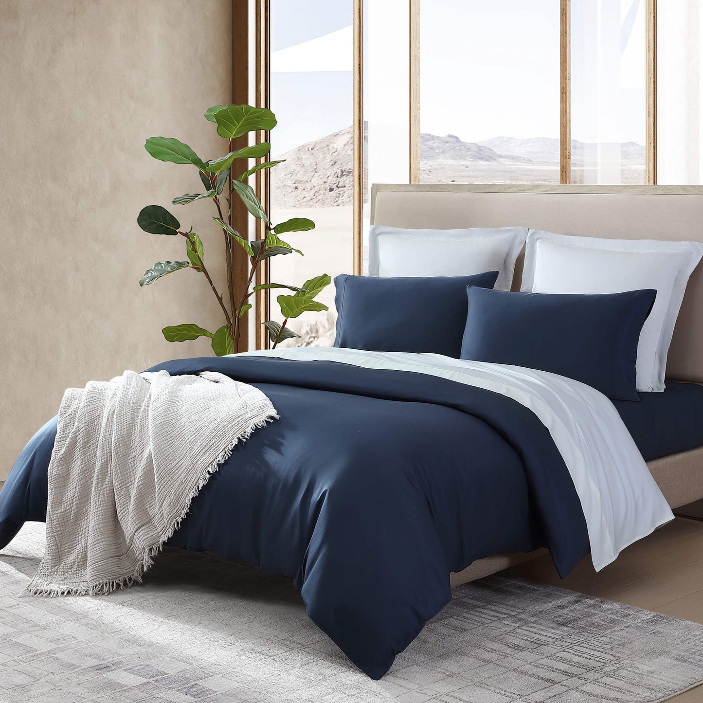 Natural Premium Bamboo Pillowcase Set