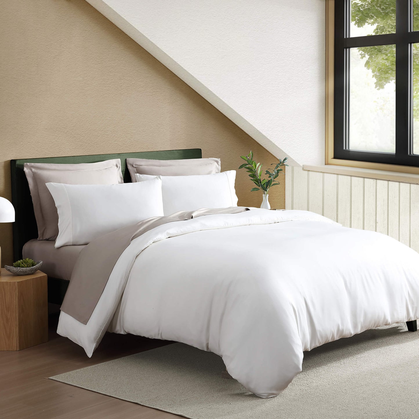 Natural Premium Bamboo Pillowcase Set