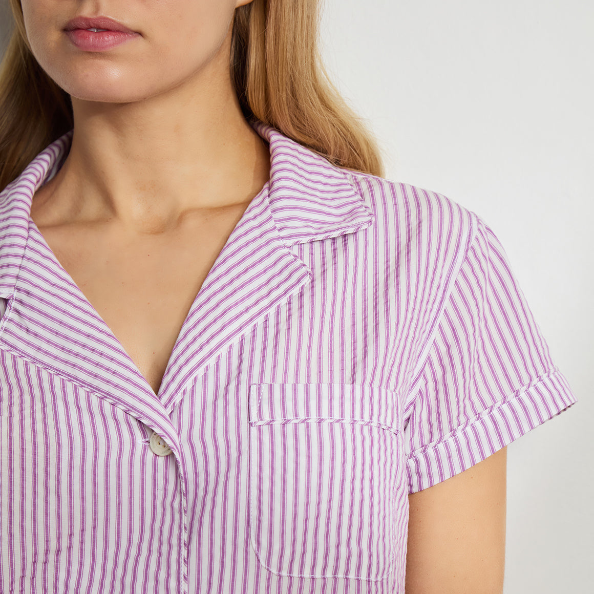 TENCEL™ Ticking Stripe Short PJ Set