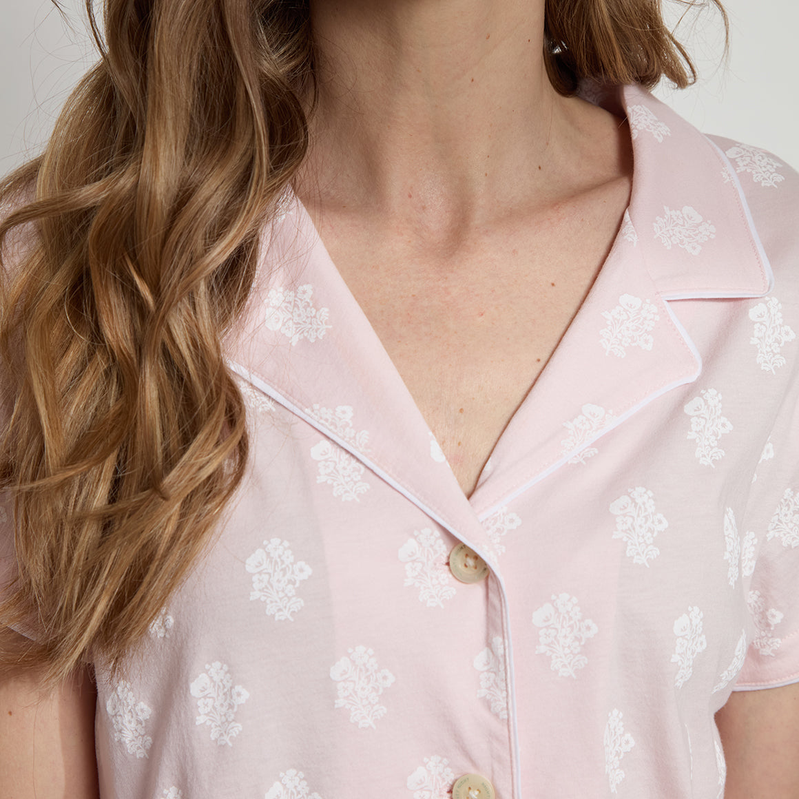 Printed Organic Pima Cotton Short PJ Set