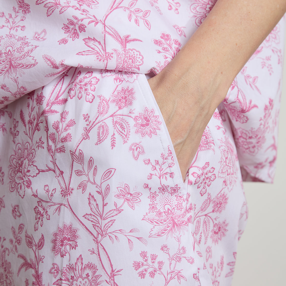 Printed Floral Cotton Short PJ Set