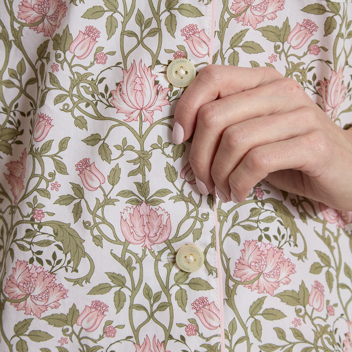 Printed Floral Cotton Long PJ Set