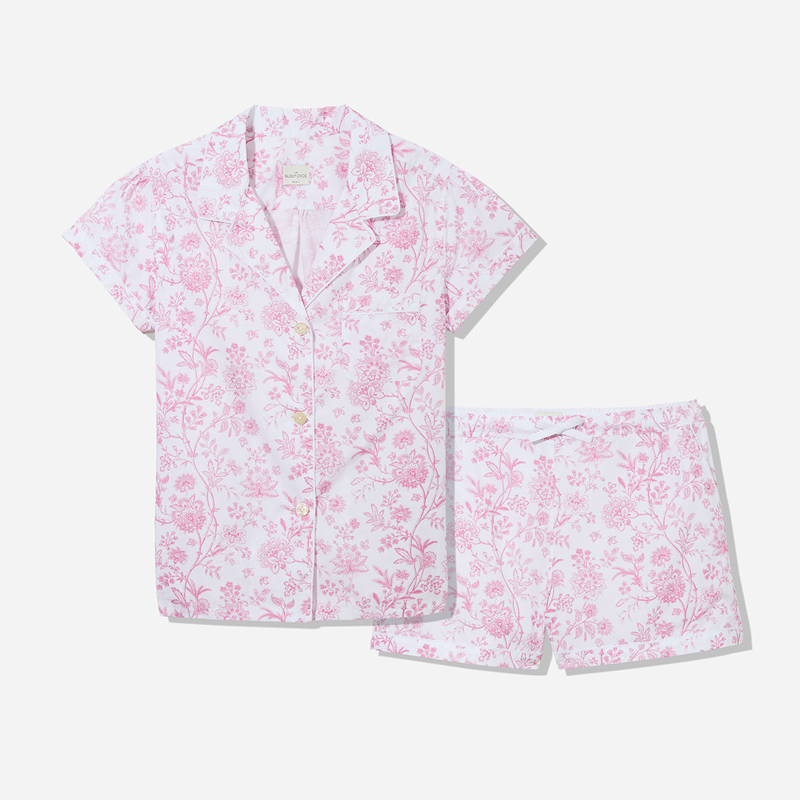 Printed Floral Cotton Short PJ Set