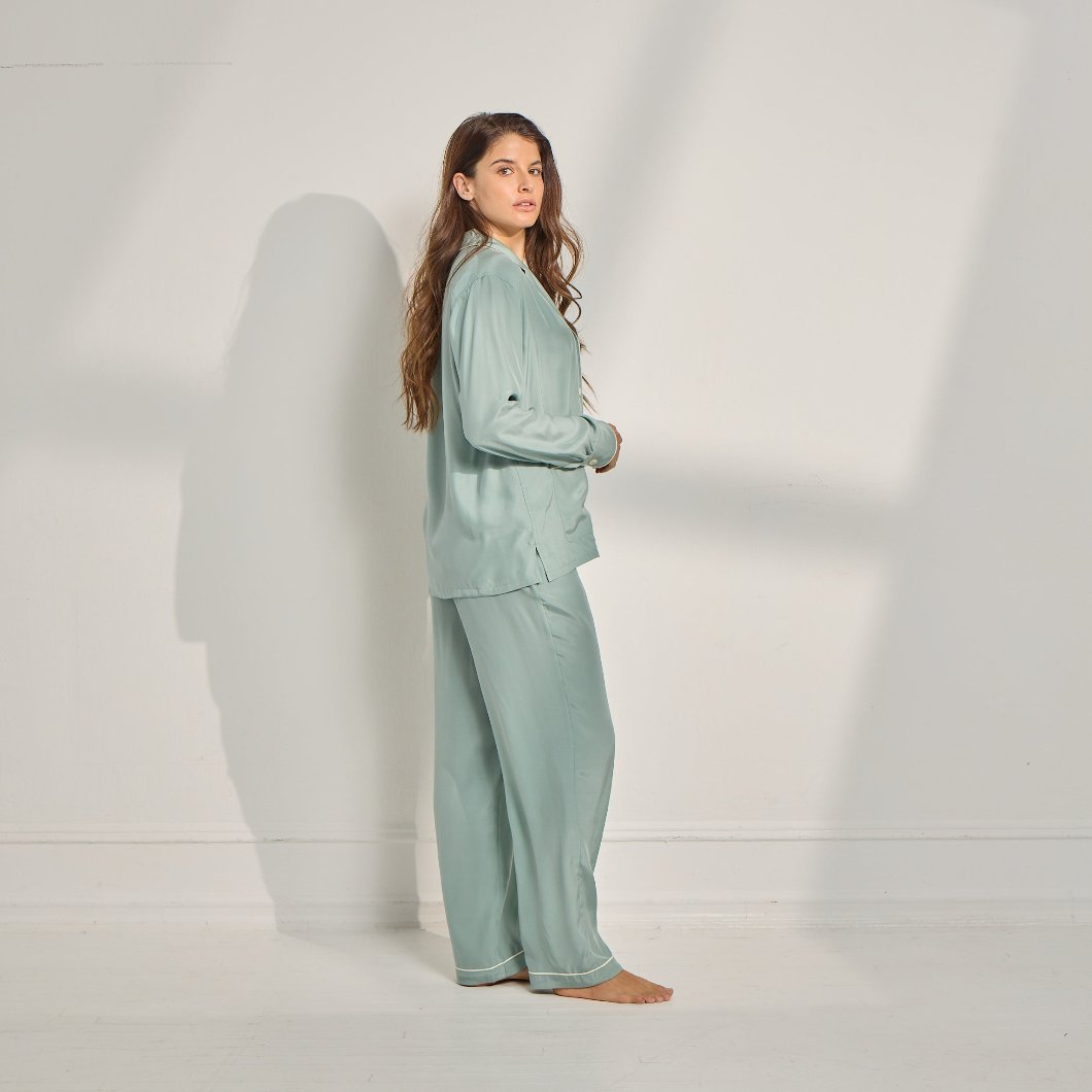 Washable Silk Long PJ Set