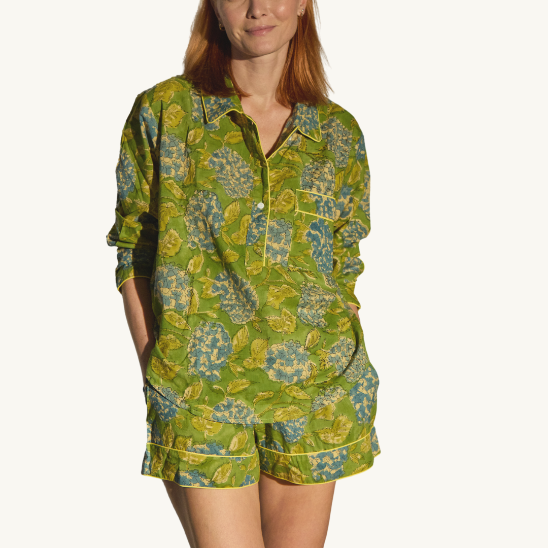 Lightweight Cotton Floral Short PJ Set