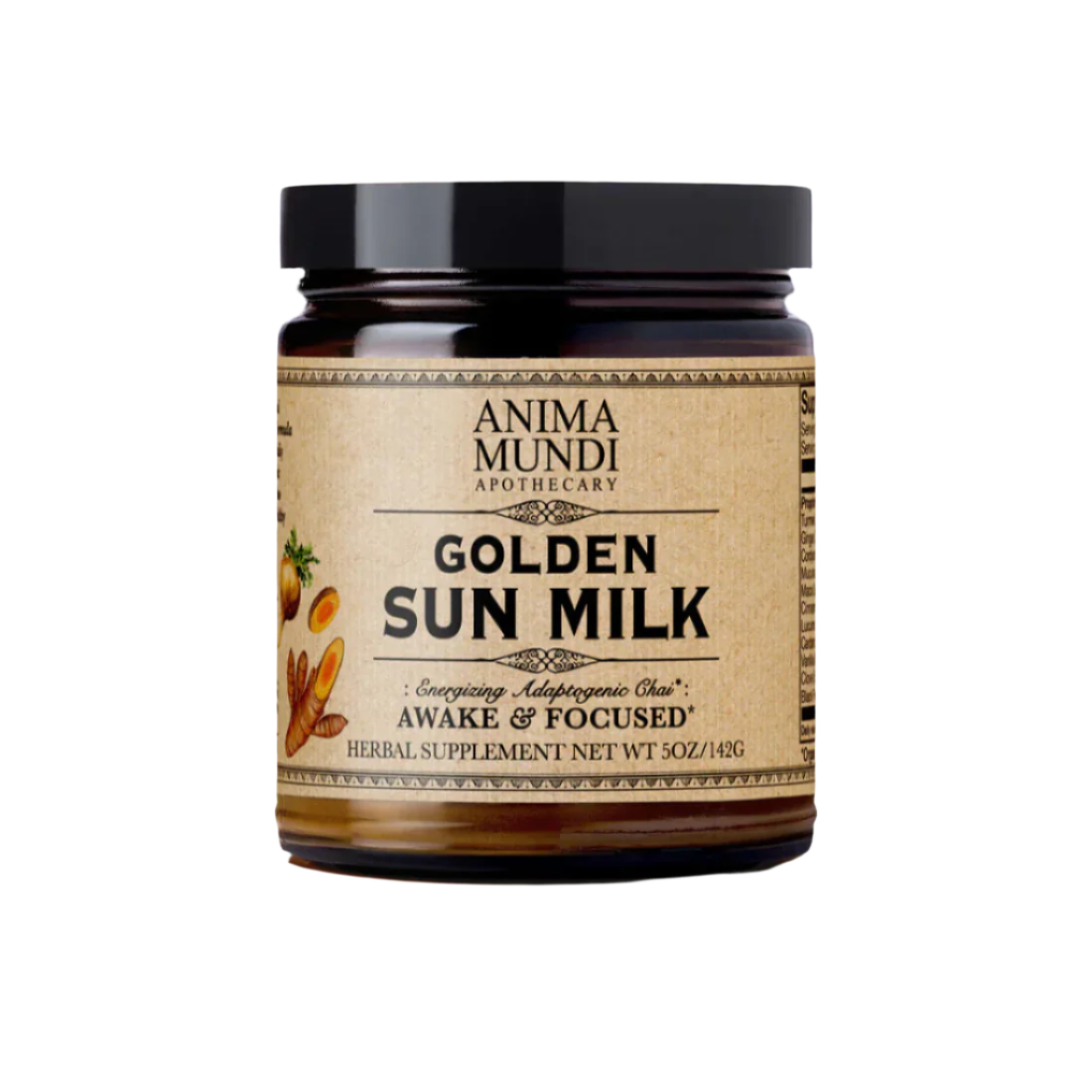 Golden Sun Milk Awake & Focused Herbal Powder