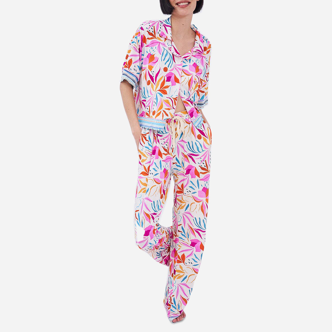Desert Bloc Floral TENCEL™ Modal Long Pajama Set – The Sleep Code