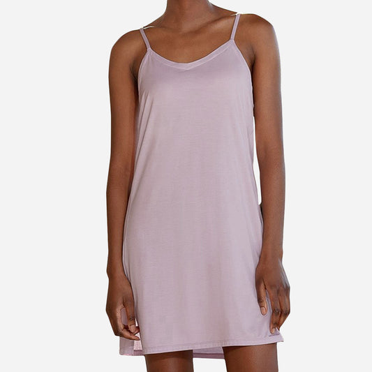 Designed with your comfort in mind, this slip dress features a relaxed fit and a silky-smooth texture that gently caresses your skin. The lightweight fabric allows for freedom of movement, ensuring that you can enjoy uninterrupted sleep without feeling restricted.