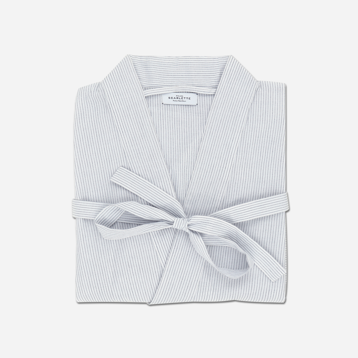 Striped Lightweight Cotton Kimono Robe