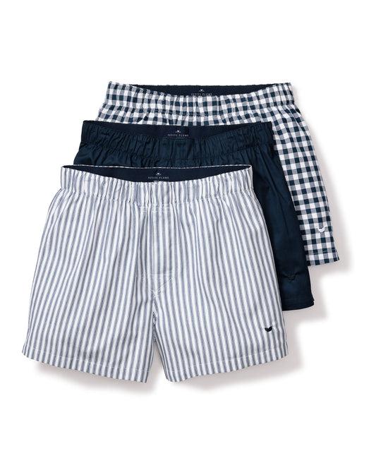 Men's Twill Boxers 3-Pack - Navy