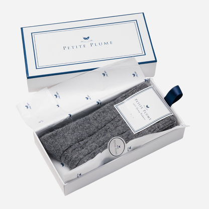 Men's Cashmere Socks in Dark Heather Grey