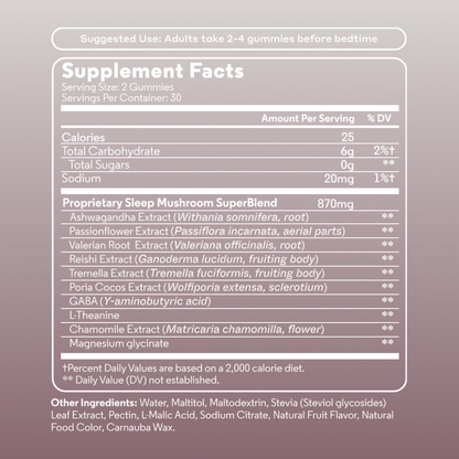 Sleep Daily Functional Mushroom Gummies