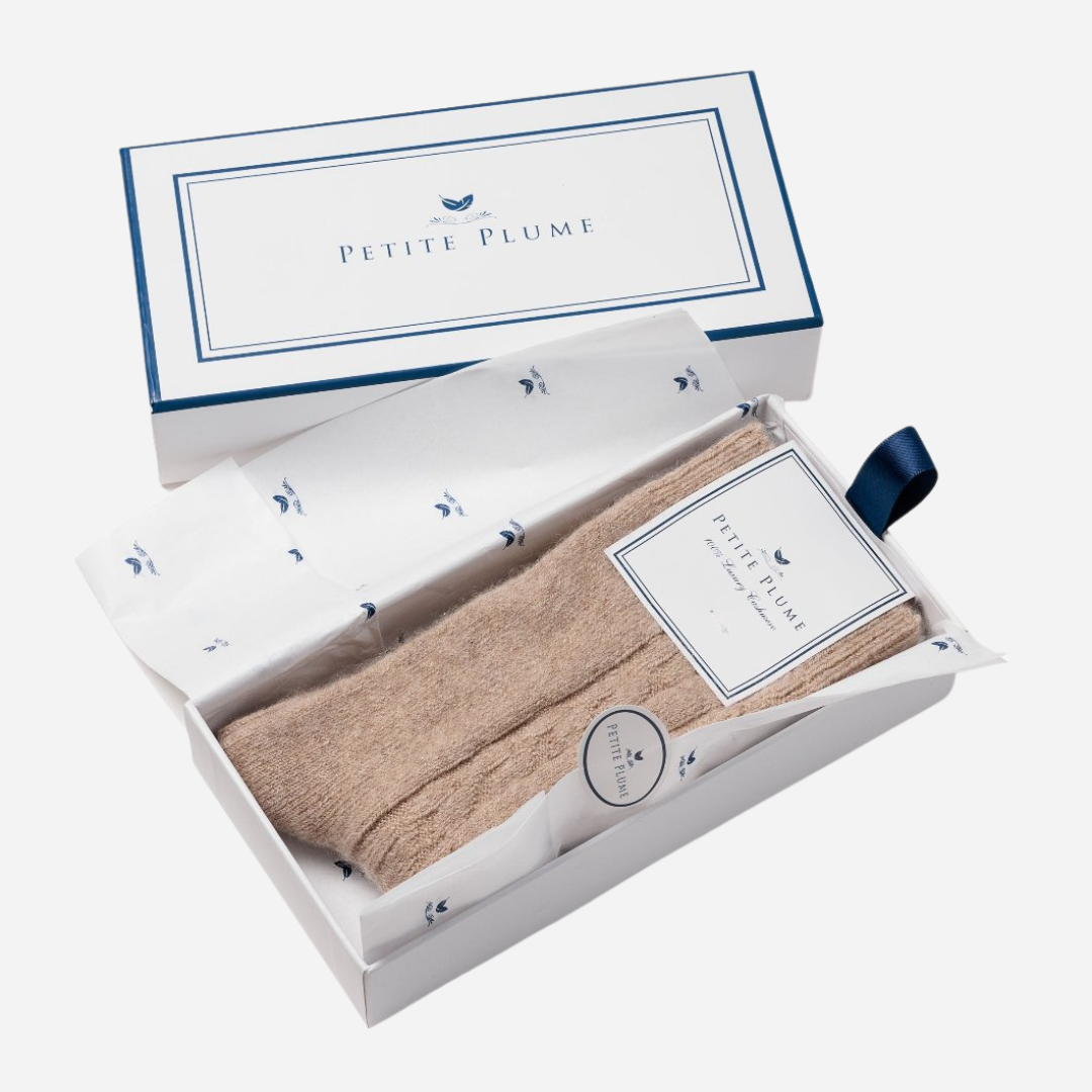 Men's Cashmere Socks in Camel