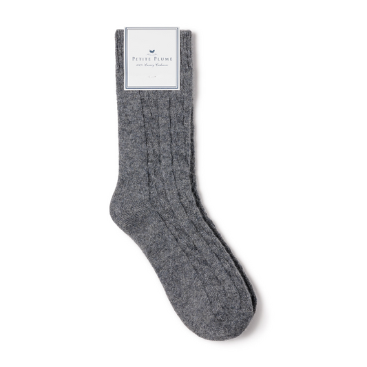 Men's Cashmere Socks - Dark Grey