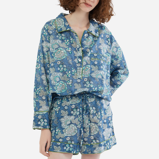 Lightweight Cotton Floral Short PJ Set
