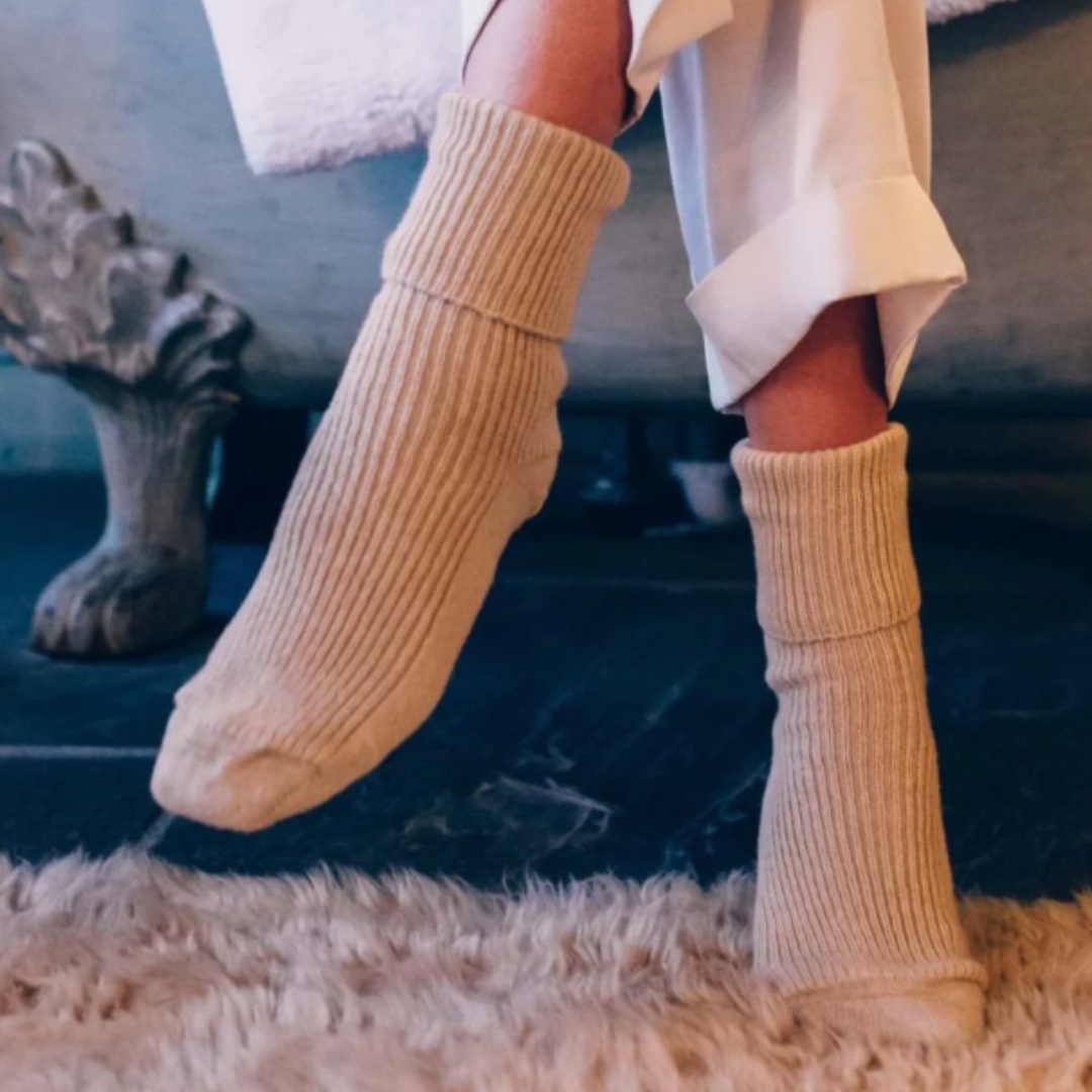 Classic Cashmere Bed Socks