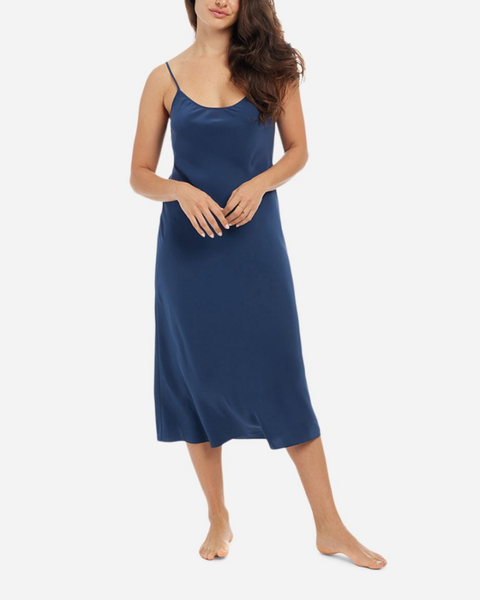 The Sleep Code Washable Silk Midi Slip Dress
