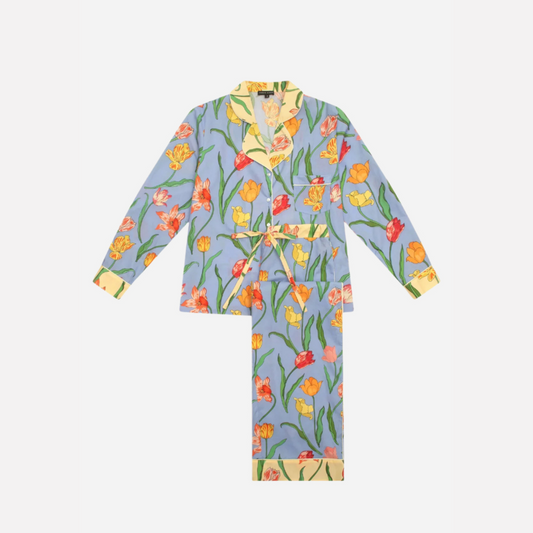 Organic Cotton Printed Long PJ Set