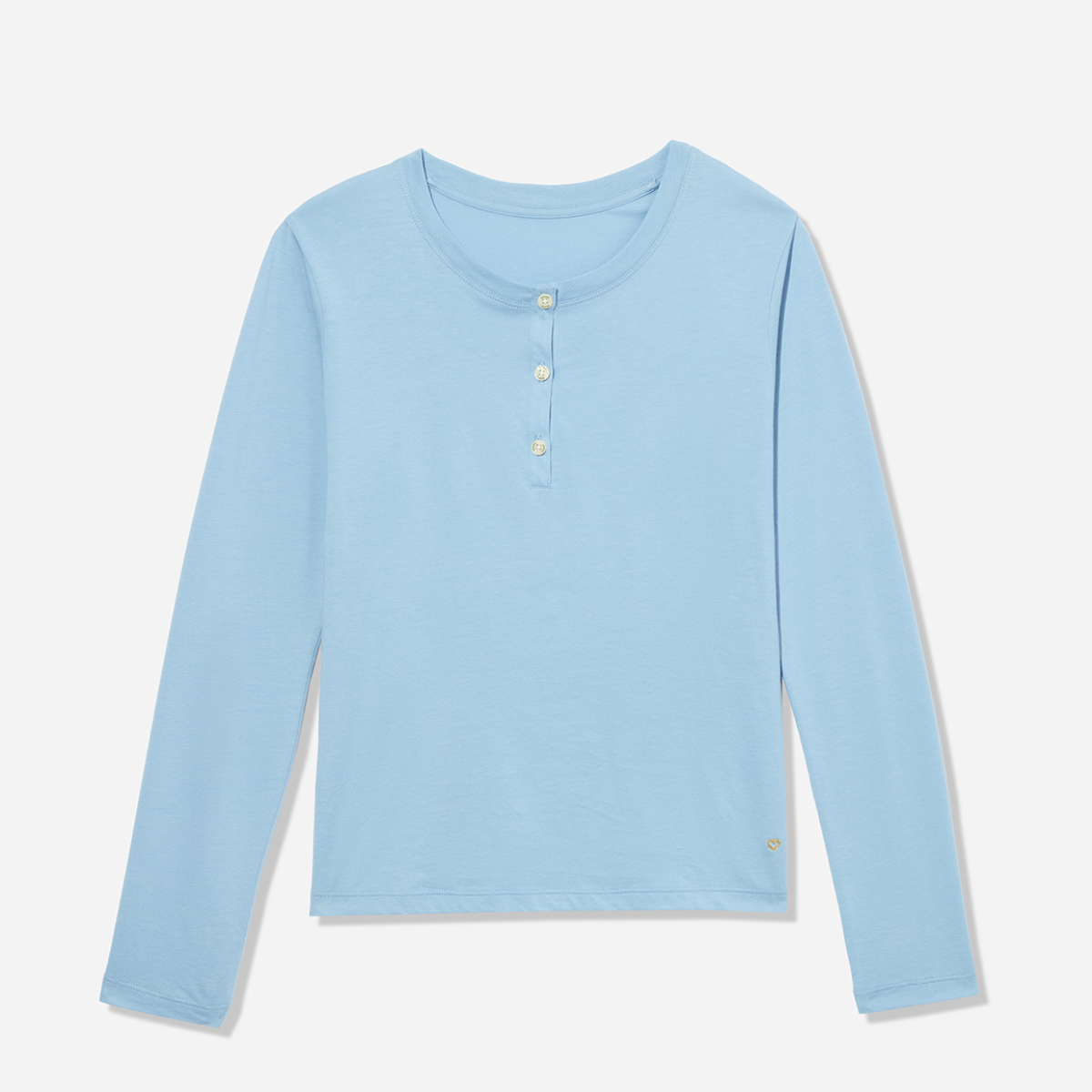 Organic Pima Cotton Long Sleeve Henley