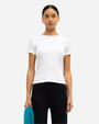 Pointelle Cotton Slim Fit Tee