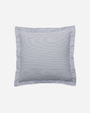 Luxe Premium Percale Euro Sham in Navy French Ticking