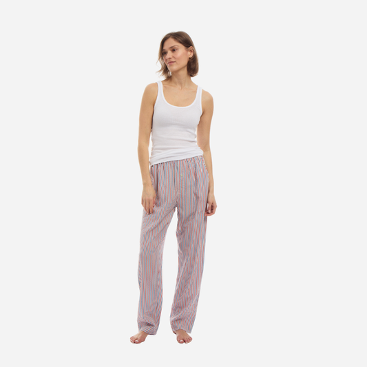 Unisex Striped Tencel™ Boyfriend Pant
