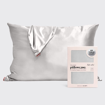 Satin Pillowcase - Silver