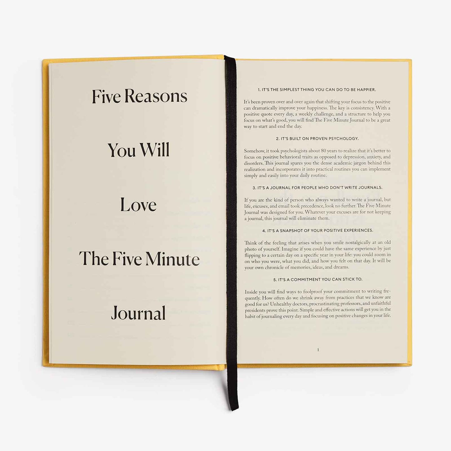 The Five Minute Journal - Sunshine Yellow