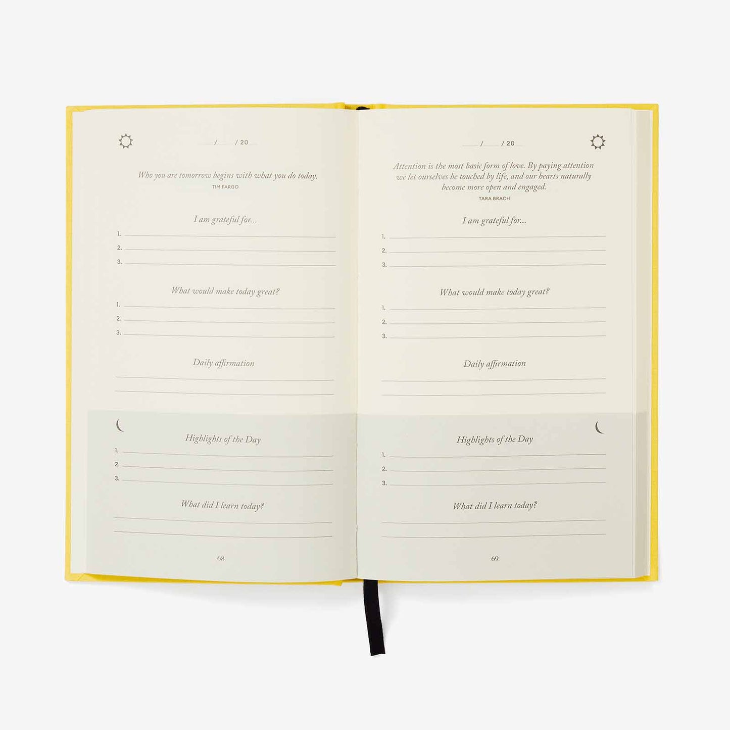 The Five Minute Journal - Sunshine Yellow