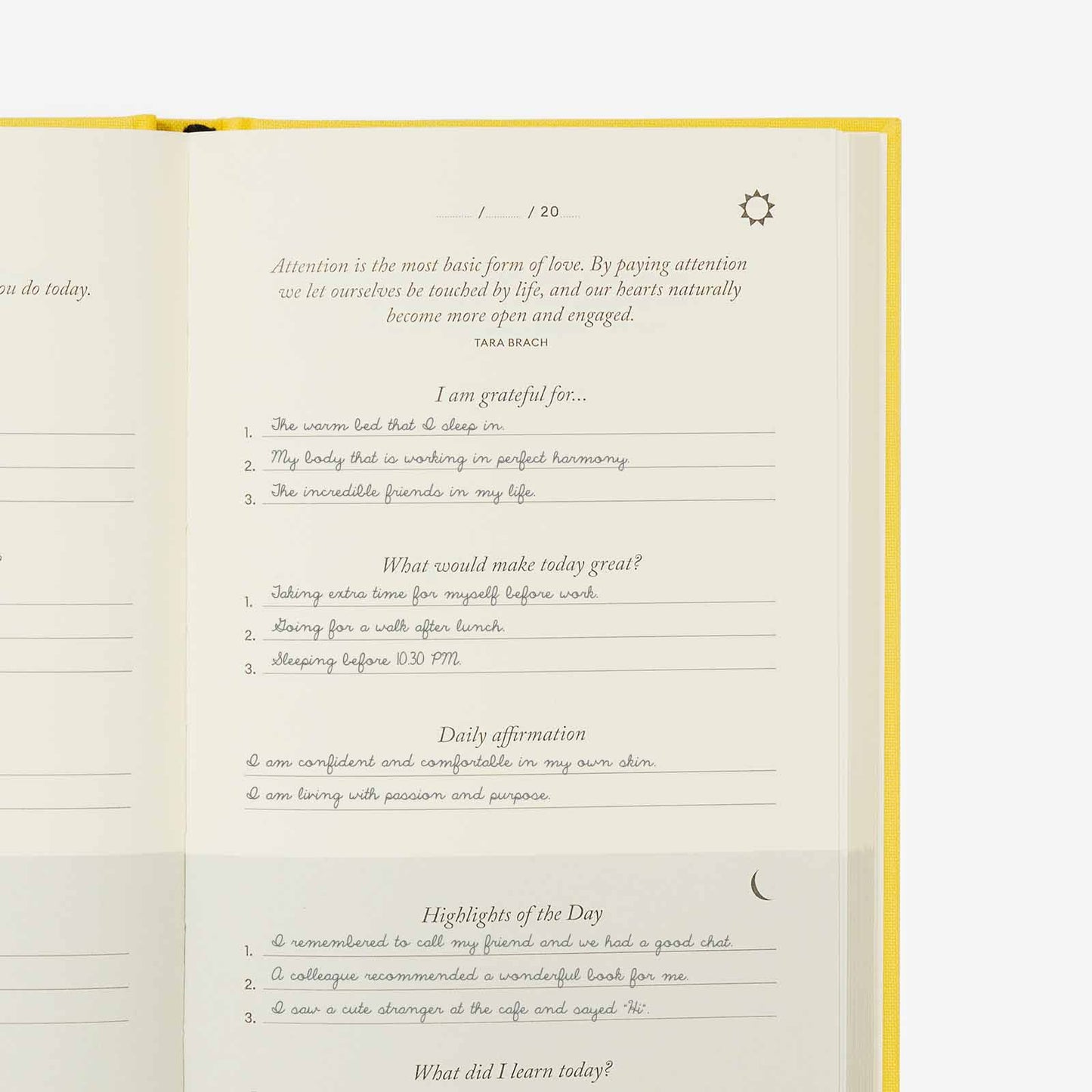 The Five Minute Journal - Sunshine Yellow