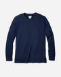 Men's Pima Crew Neck Long Sleeve Top in Navy