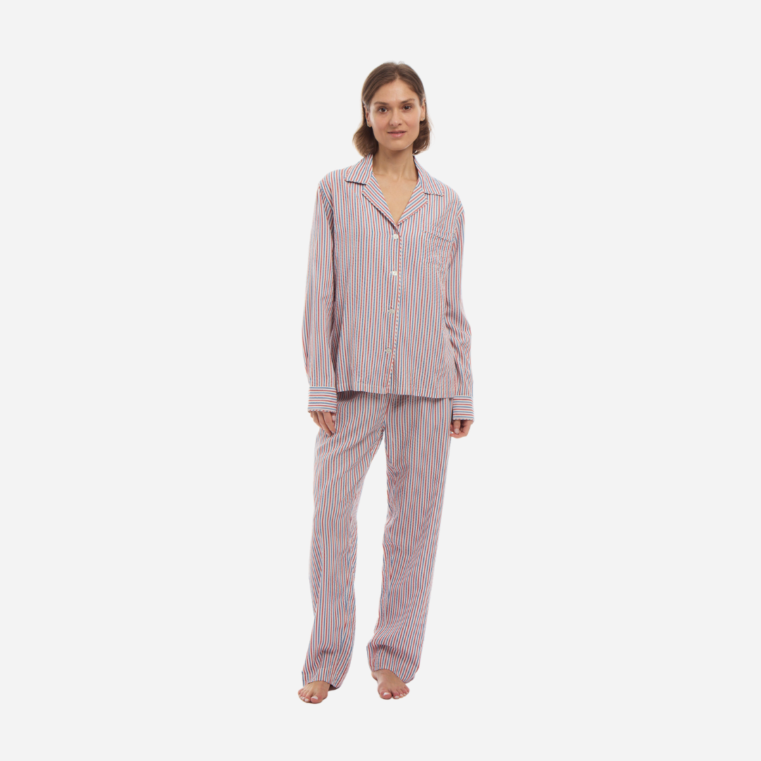 Striped Tencel™ Long PJ Set