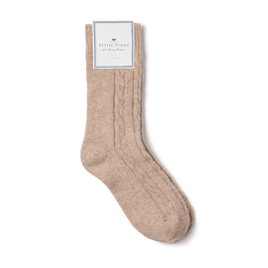 Men's Cashmere Socks - Camel