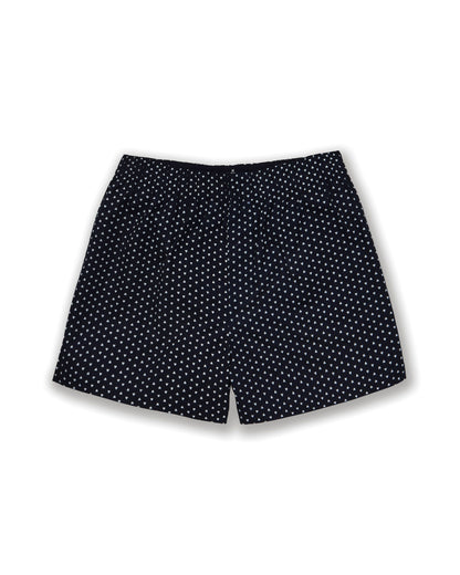 Men's Twill Boxers 3-Pack - Midnight Hearts, White & Navy French Ticking