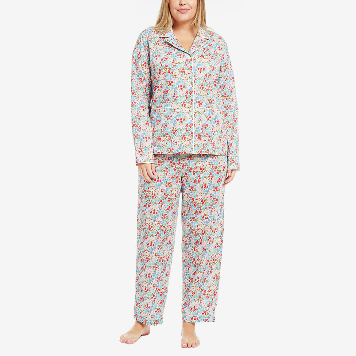 Liberty Print Floral Cotton Long PJ Set