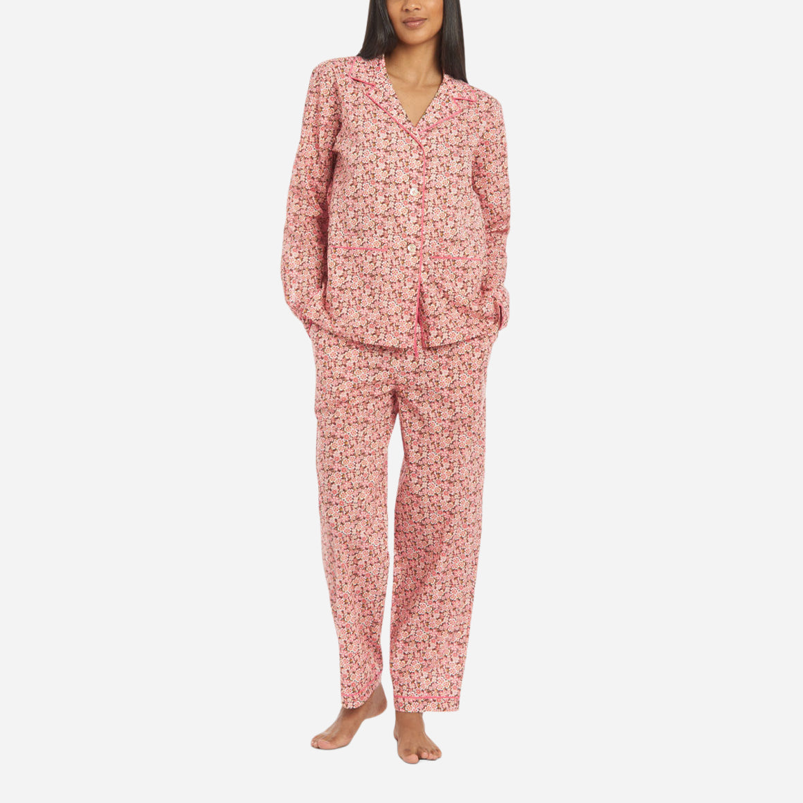 Liberty Print Floral Cotton Long PJ Set