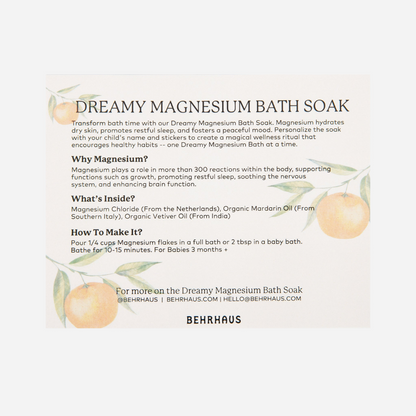 Baby and Kids Dreamy Magnesium Bath Soak