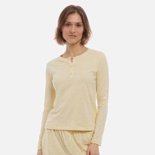 Organic Pima Cotton Long Sleeve Henley