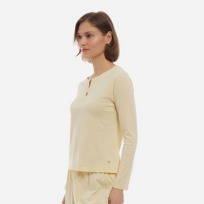 Organic Pima Cotton Long Sleeve Henley