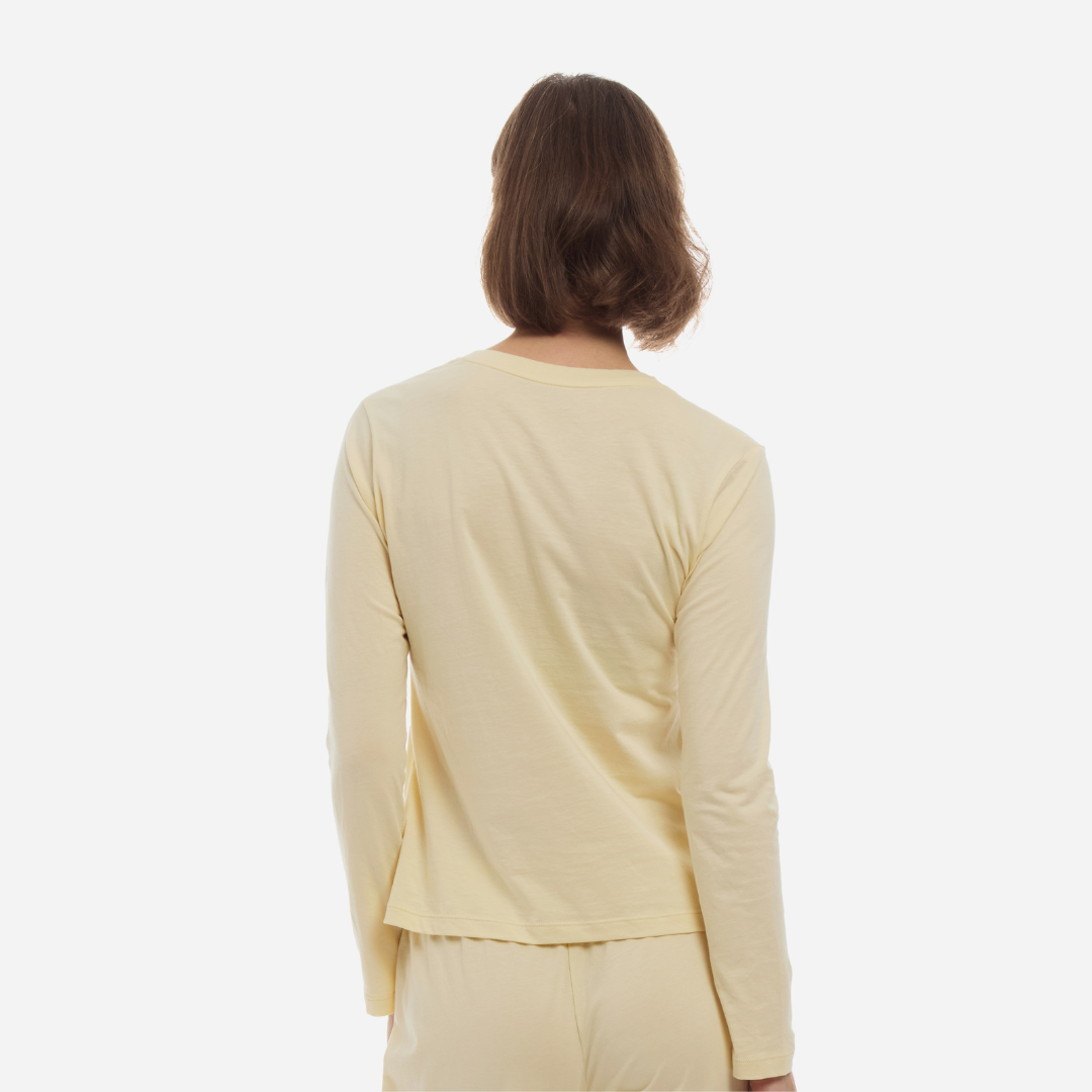 Organic Pima Cotton Long Sleeve Henley