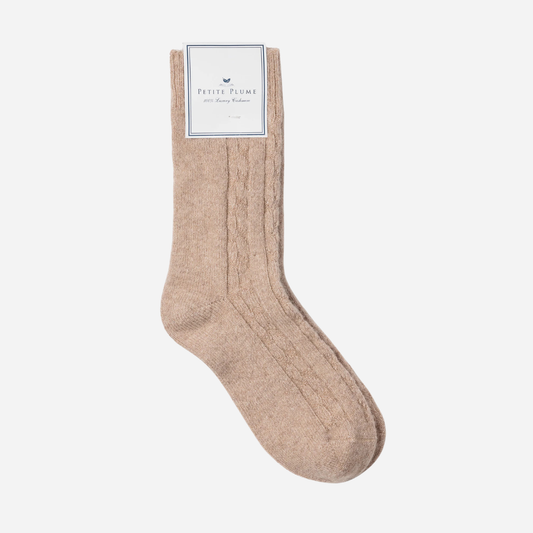 Men's Cashmere Socks - Camel