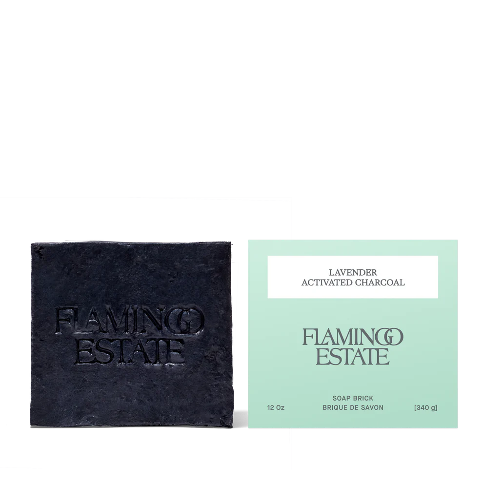Lavender Activated Charcoal Soap Brick